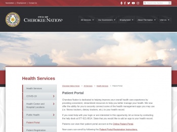 Patient Portal - Cherokee Nation Health Services
