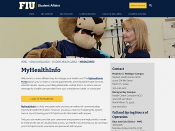 MyHealthInfo - Health & Wellness Student Affairs - FIU Student ...