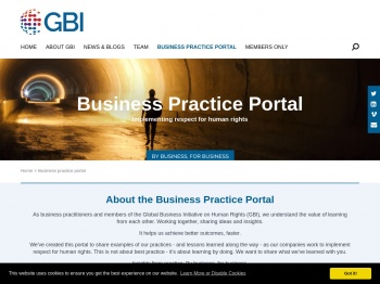 Business practice portal | Global Business Initiative