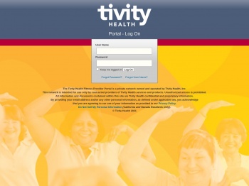 Tivity Health Provider Fitness Portal - Log On