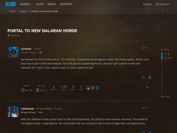 Portal to new Dalaran Horde - Dalaran - World of Warcraft ...