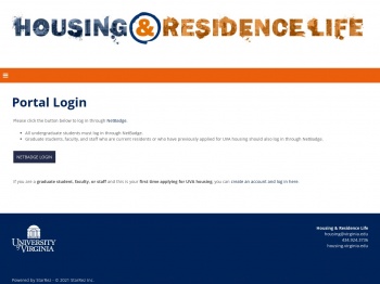 UVA Housing Portal - StarRez Housing