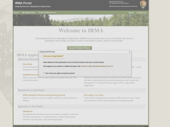 NPS IRMA Portal - National Park Service
