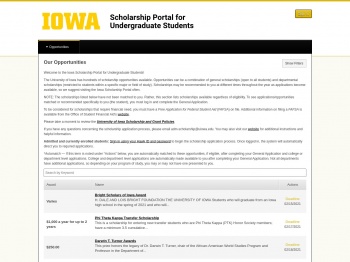 Iowa Scholarship Portal