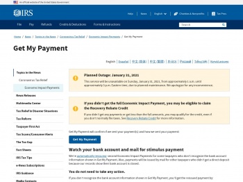 Get My Payment | Internal Revenue Service
