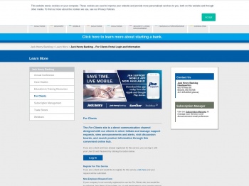 For Clients Portal Login and Information - Jack Henry Banking