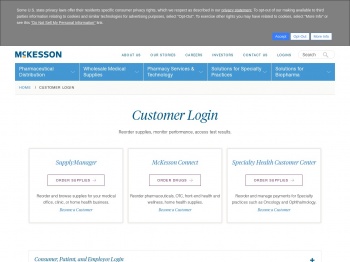 Customer Portal Login Links and Resources | McKesson