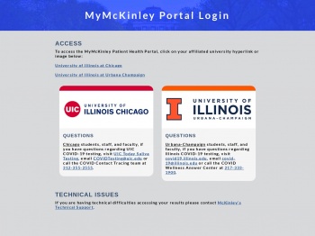 McKinley Medicat Portal - University Logins
