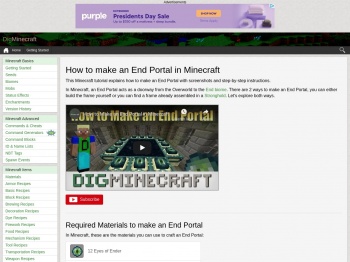 How to make an End Portal in Minecraft