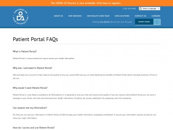 Patient Portal FAQs | ODA Primary Health Care Network