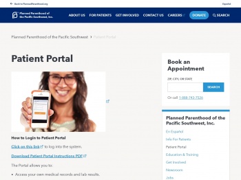 Patient Portal | Planned Parenthood of the Pacific Southwest ...