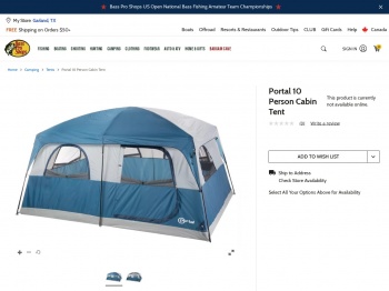 Portal 10 Person Cabin Tent | Bass Pro Shops