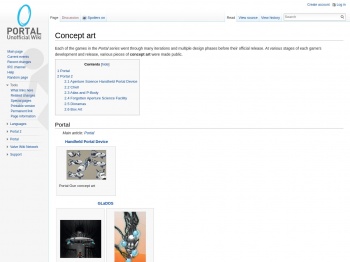Concept art - Portal Wiki