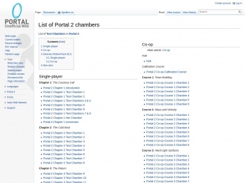 List of Portal 2 chambers - Portal Wiki