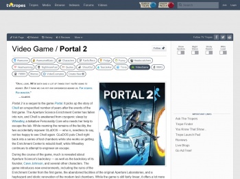 Portal 2 (Video Game) - TV Tropes