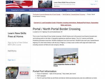 Portal / North Portal Border Crossing | ezbordercrossing