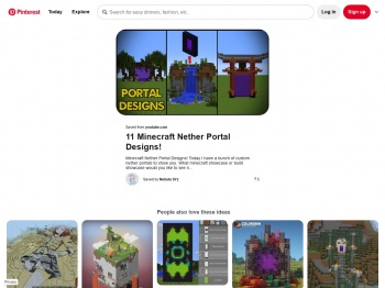 11 Minecraft Nether Portal Designs! | Portal design, Minecraft ...