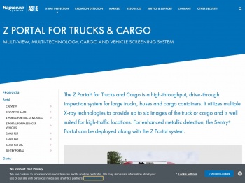 Z Portal X-ray inspection system for screening trucks ... - AS&E