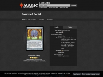 Possessed Portal (Fifth Dawn) - Gatherer - Magic: The Gathering
