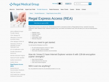 Regal Express Access (REA) - Regal Medical Group