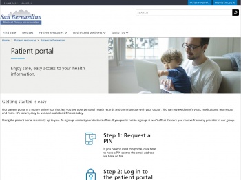 Patient Portal for San Bernardino Medical Group