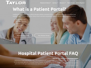 Patient Portal - Taylor Regional Hospital