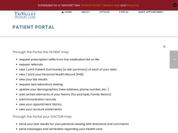Patient Portal – TriValley Primary Care