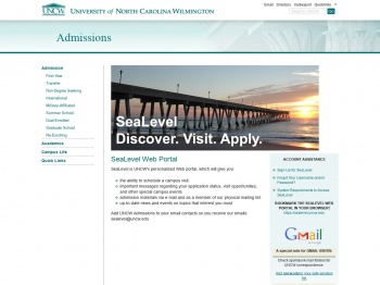 SeaLevel Web Portal - UNC Wilmington