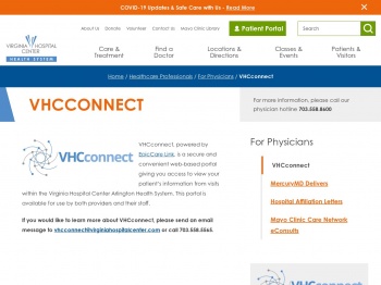 VHCconnect - Virginia Hospital Center