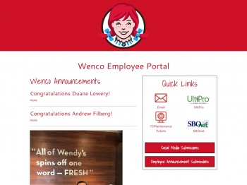 Employee Portal - Wenco Wendy's
