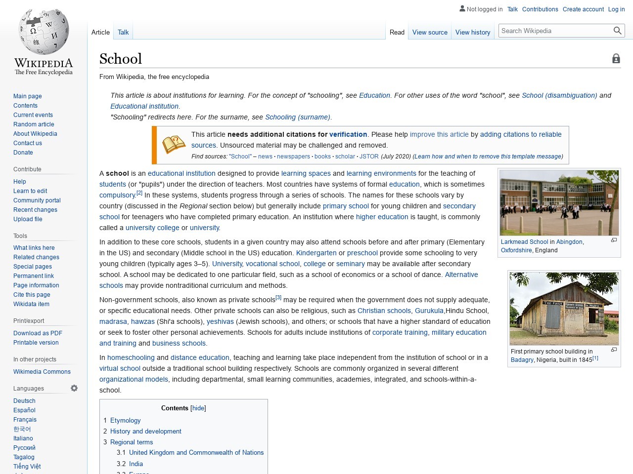 School - Wikipedia