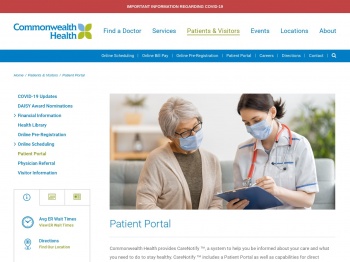Patient Portal | Commonwealth Health | Pennsylvania