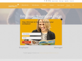 Employer and Employee Login | Xenium HR