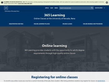 365 Learning | Online Classes | University of Nevada, Reno