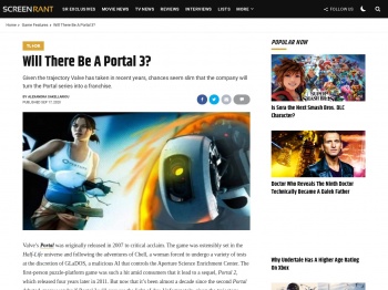 Will There Be A Portal 3 | Screen Rant