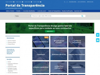 Portal da transparência: Início