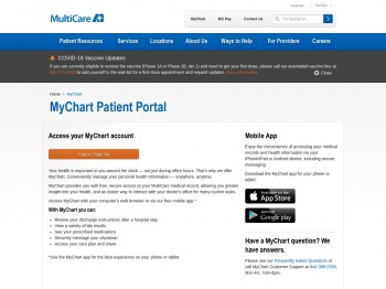 MyChart/Patient Portal - MultiCare