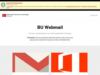 Webmail - Boston University