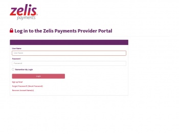 Log in to the Zelis Payments Provider Portal