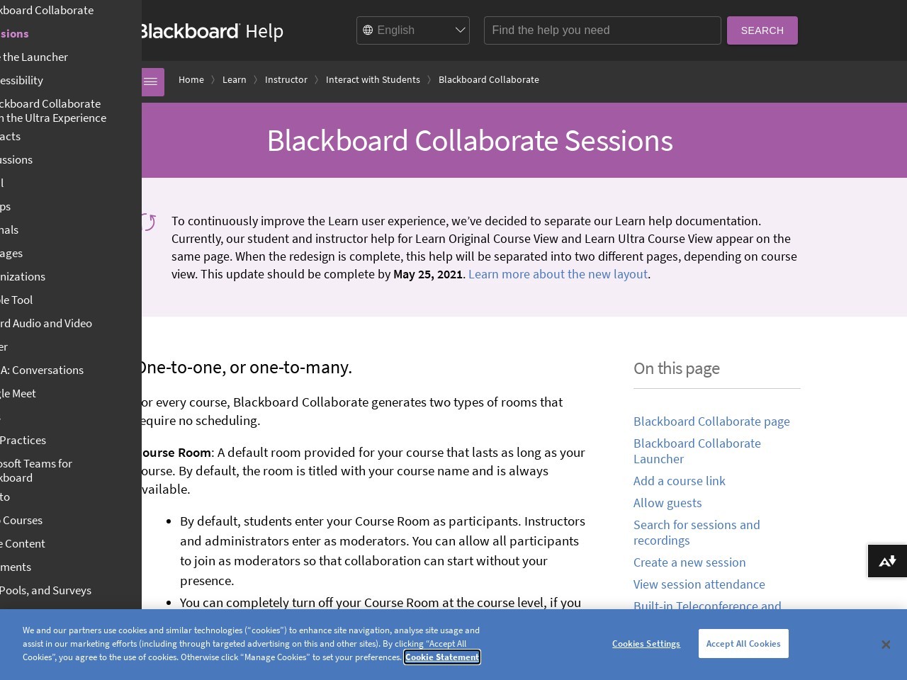 Blackboard Collaborate Sessions | Blackboard Help