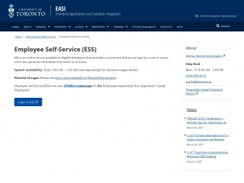 Employee Self-Service (ESS) | EASI