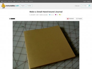 Make a Small Hand-bound Journal : 6 Steps - Instructables