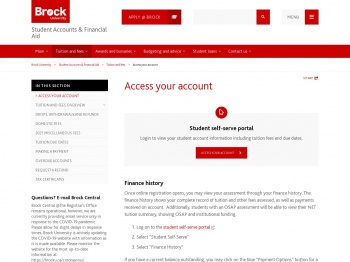 Access your account – Student Accounts & Financial Aid