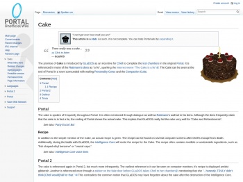Cake - Portal Wiki