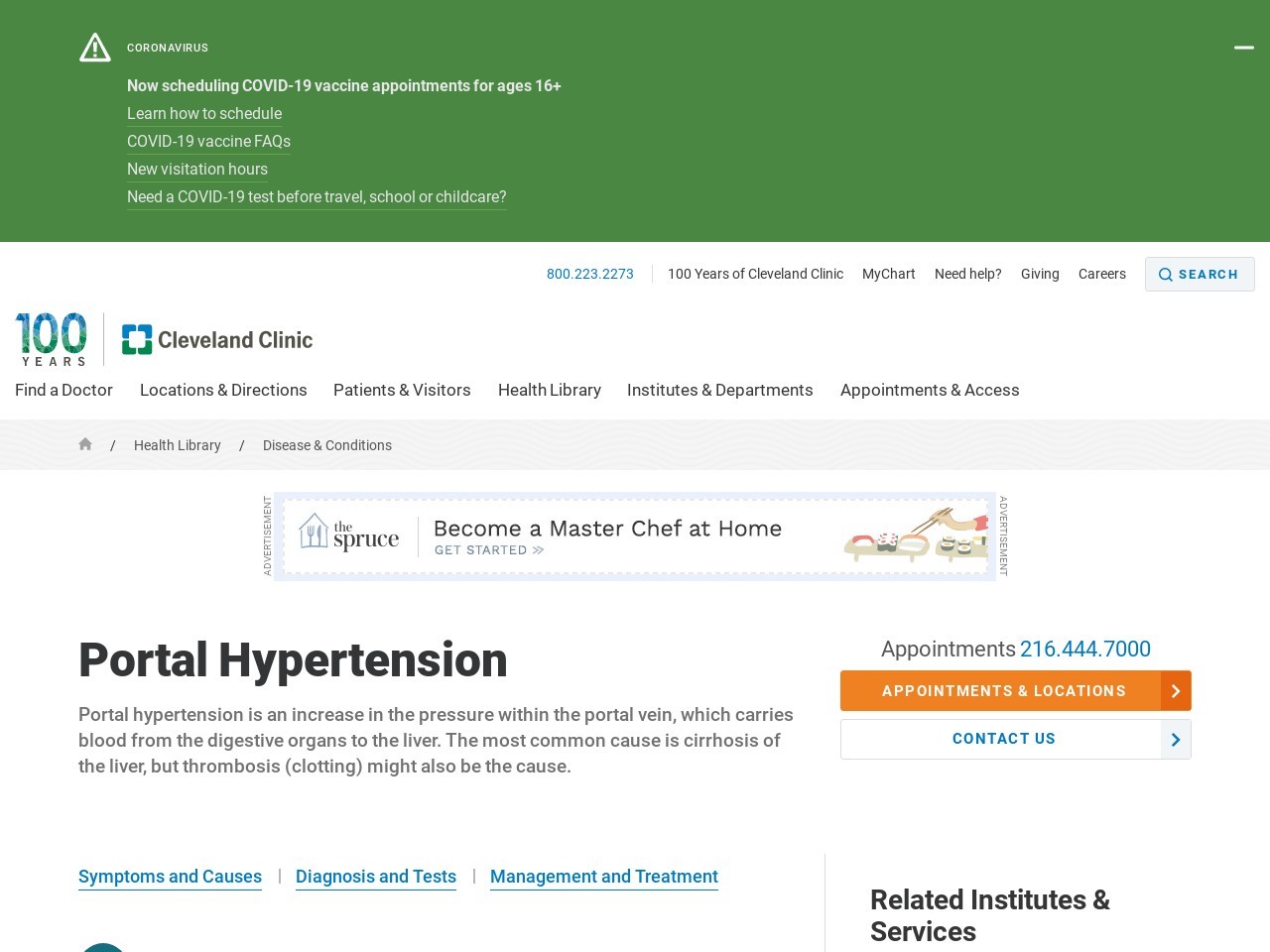 Portal Hypertension: Causes, Symptoms, Diagnosis ...
