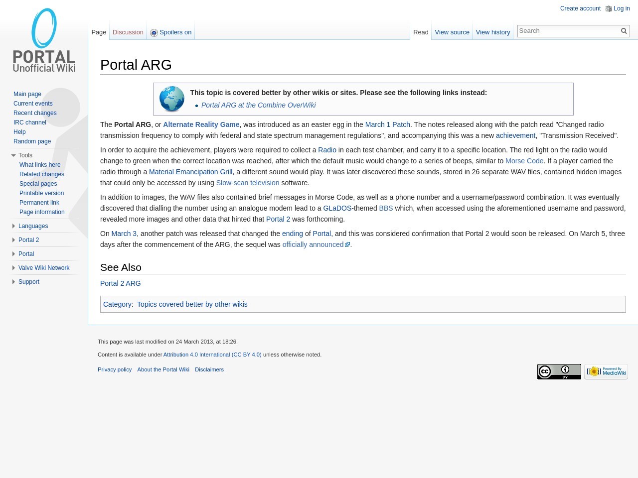 Portal ARG - Portal Wiki