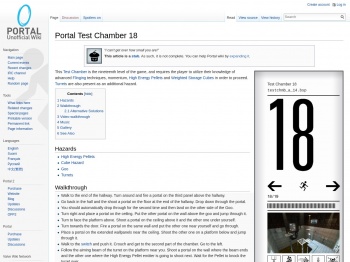 Portal Test Chamber 18 - Portal Wiki