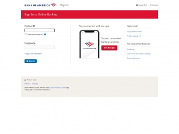 Online Banking | Sign In | Online ID - Bank of America