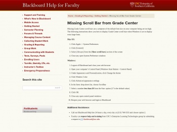 Missing Scroll Bar from Grade Center · Blackboard Help for ...