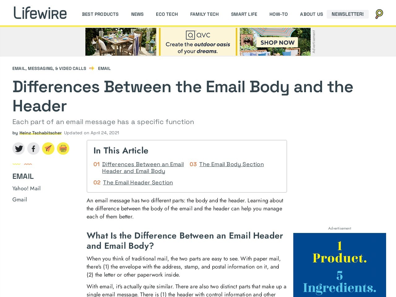 Differences Between the Email Body and the Header - Lifewire